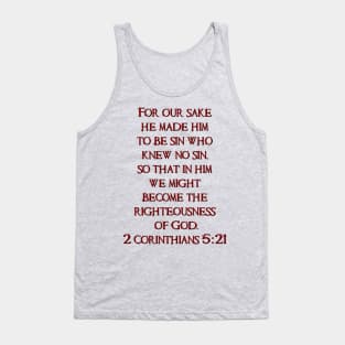 2 Corinthians 5:21 Scripture Tee Tank Top